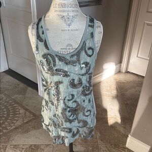 Sequin Embellished Tank Top